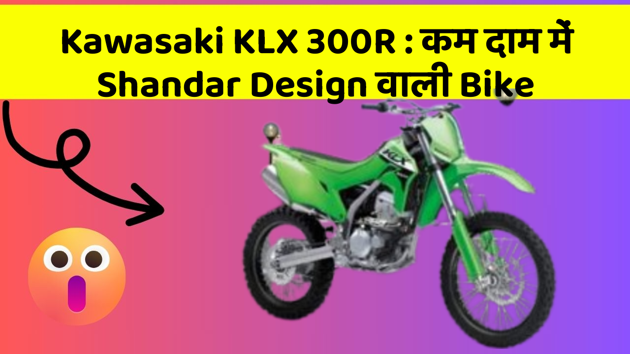 Kawasaki KLX 300R: कम दाम में Shandar Design वाली Bike